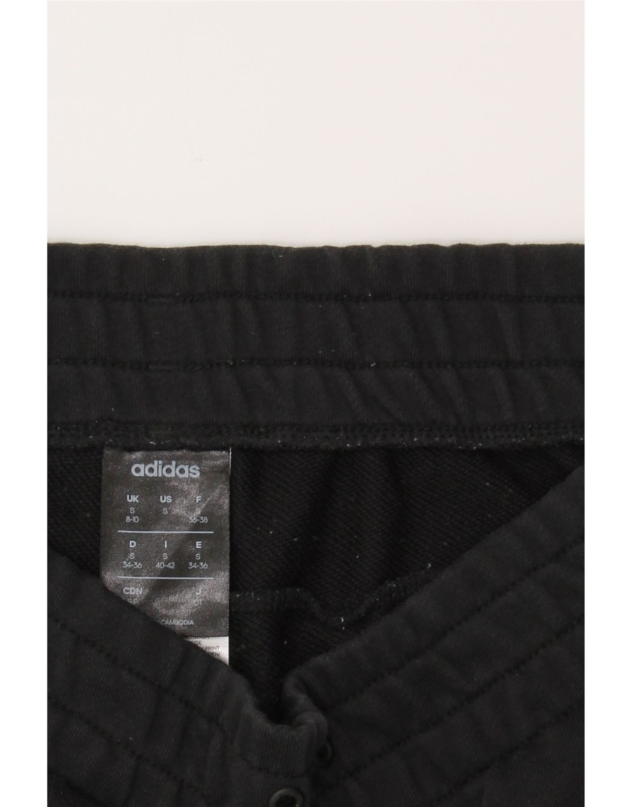 ADIDAS Womens Graphic Tracksuit Trousers Joggers UK 8/10 Small Black DE34 thumbnail 3