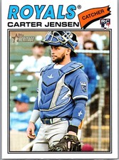 2026 Topps Heritage Carter Jensen Kansas City Royals Base Card Rookie RC NM #199