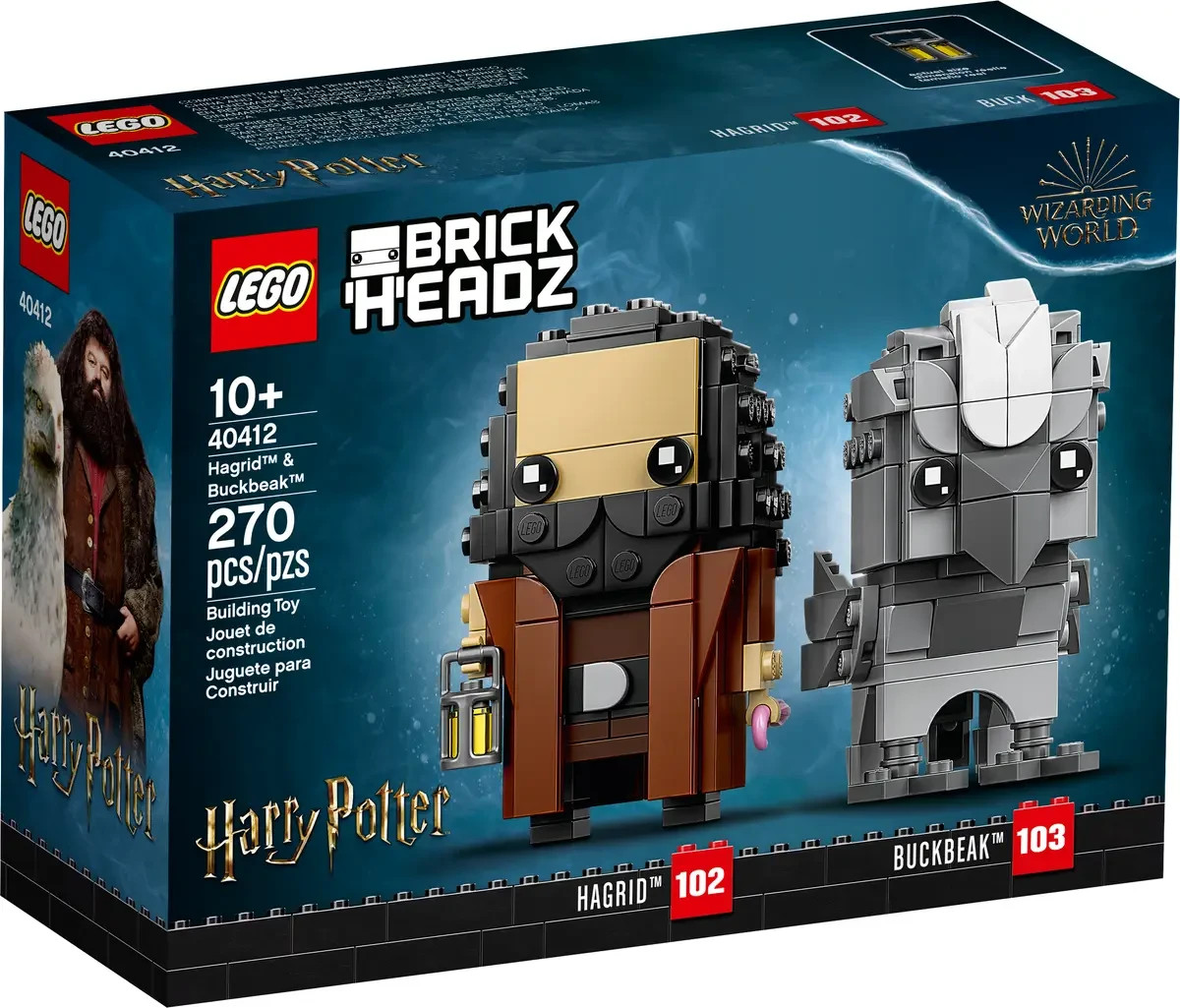 LEGO Harry Potter BrickHeadz Hagrid et Buckbeak 40412 Figurines Construction Blocs