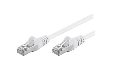F/UTP5-CCA-075WH Patch cord F/UTP 5e linka CCA PVC biały 7,5m 26AWG