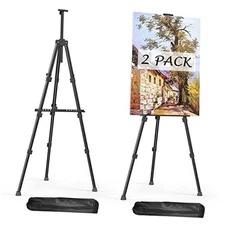 Easels for Painting Canvas,  66" Art Easel for Drawing, Portable 2 Pack