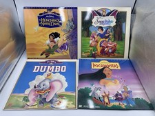 Laserdisc Disney lot Of 4: Pocahontas; Hunchback; Dumbo; Snow White