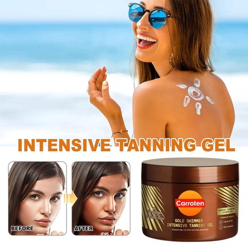 1-5PCS CARROTEN Gold Intensive Tanning Gel Instant Tan Enhancer Per 150ml/5.28OZ - Picture 5 of 19