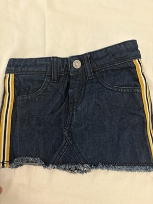 United Colors of Benetton Denim Skirt With Green Label, Girls.  Size Xxs