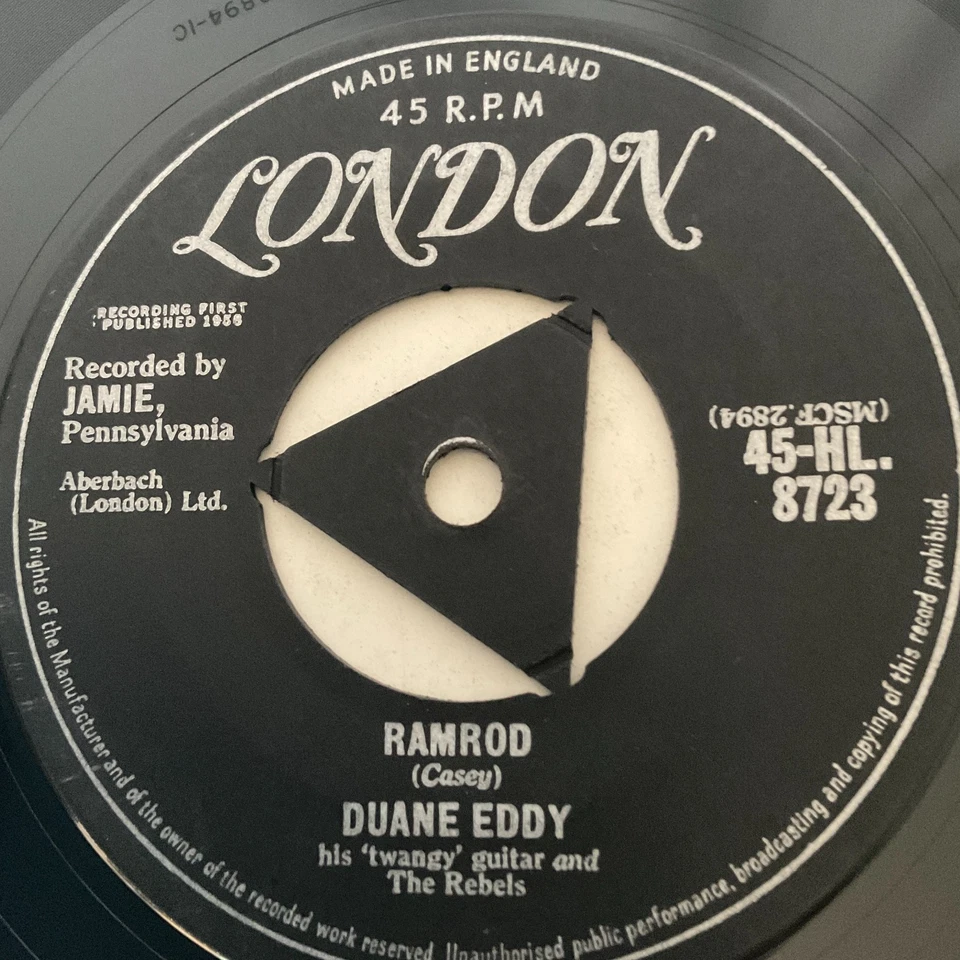 Duane Eddy - Ramrod - 7" Vinyl Single [EX] 1958 London 45-HL 8723 2C/2C UK Press - Image 4 of 4