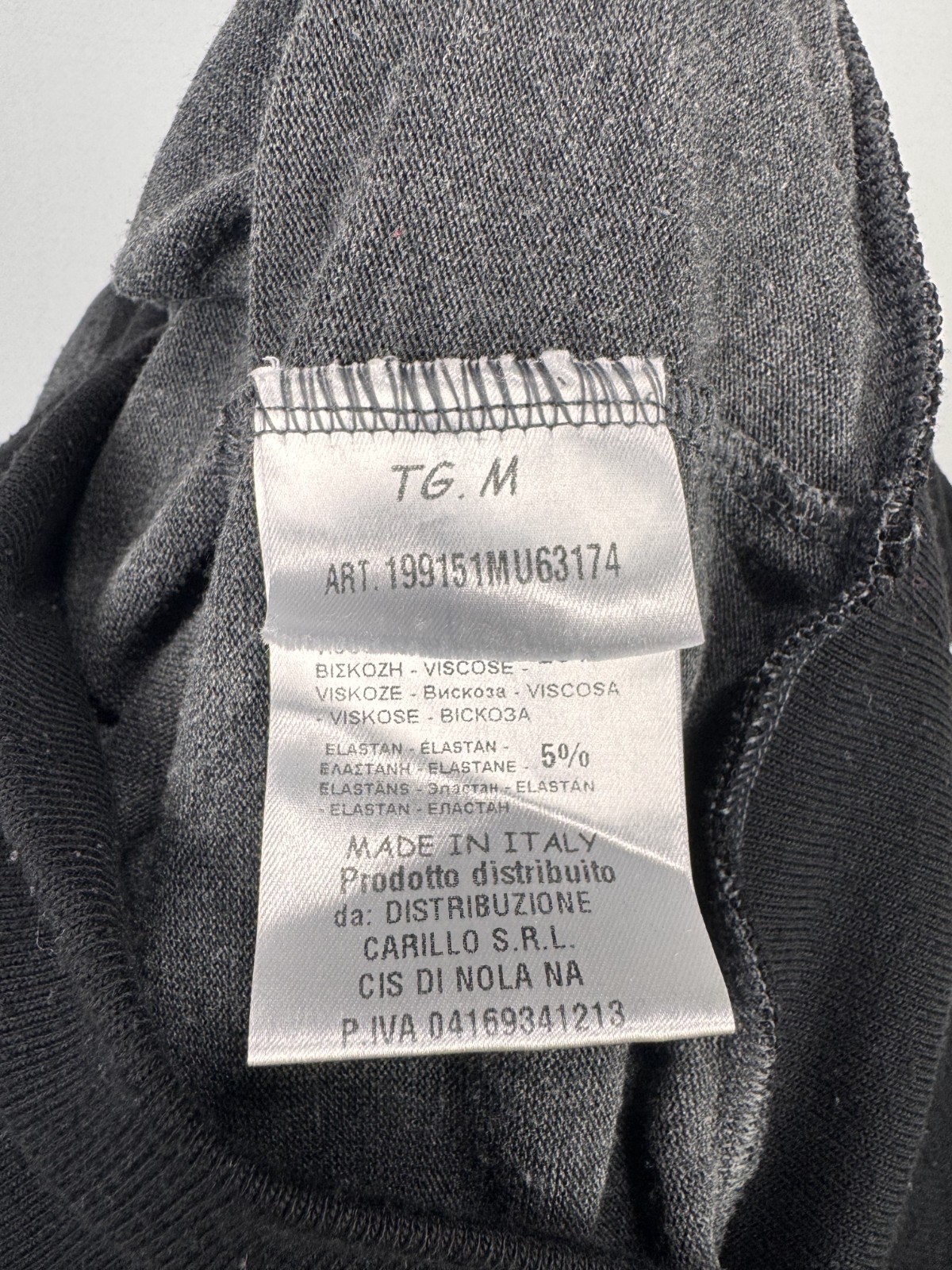 ARTIGLI Gray Black Solid Turtle Neck Long Sleeve … - image 16