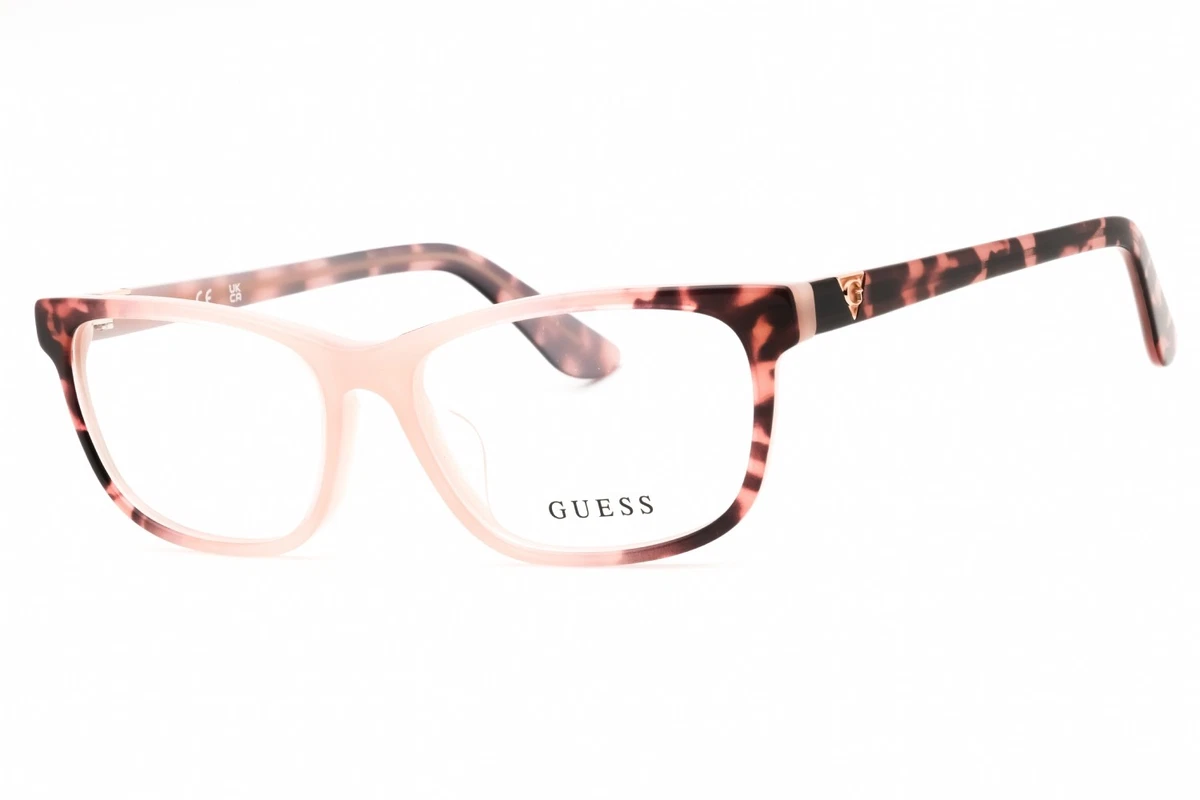 Guess GU2928 057 55mm Pink Oversize Cat Eye Women\'s  Eyeglasses Frames. Guess GU2957 074 Glitter Pink Eyeglasses | SmartBuyGlasses US main image 2