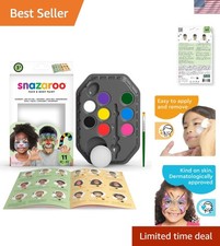 Complete Face Painting Kit - 8 Colors  Brush  Sponges for Costumes  Festivals