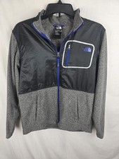 The North Face Boy's Gray And Black Quarter Zip Sweatshirt Sz XL/ 18-20