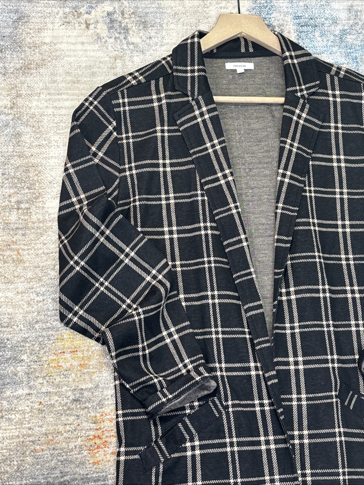 Agent Style Structured Plaid Work Glam Jacket Wom… - image 1