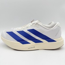 Adidas Men's Adizero Evo SL Running Size 10 White Royal Blue Gum JS4494 