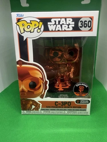 Funko POP! Star Wars: C-3PO SF GIANTS Stadium Exclusive Orange #360