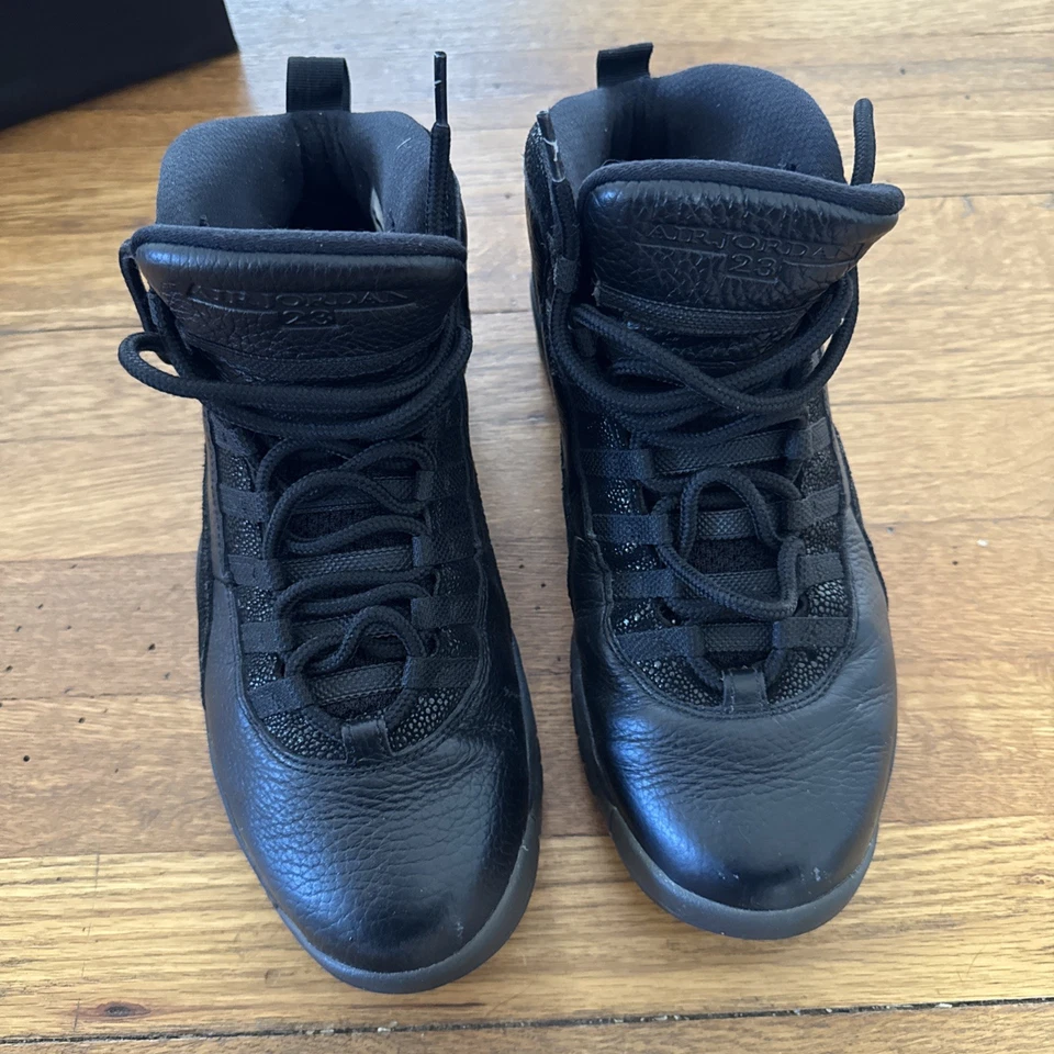 Nike Air Jordan Retro 10 OVO Negro 2016 Talla 10 Auténtico Usado Drake Raro Foto 4 de 4