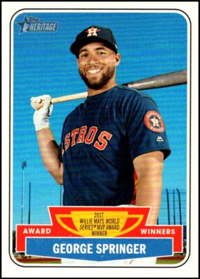  2018 Topps Heritage Award Winners #AW7 George Springer