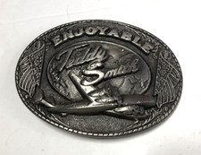 Enjoyable Teddy Smith - Pewter Belt Buckle - 1991 - Clothing - Airplane
