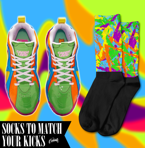 SPLATTER Socks for Reebok Kamikaze II 