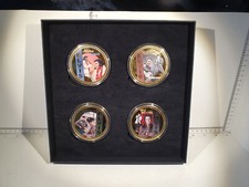 (Lot 905) Elvis - Set of 4 Large  Gold Plated Coins/Medals