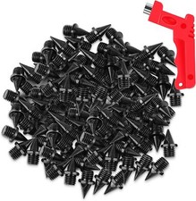 100 PCS 1/4inch Black Stainless Steel Track and Cross Country Spikes with Spi...