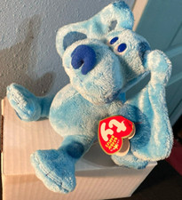 TY 2005 BLUE-Blue Dog-Blue's Clues Nickelodeon-Brand New-Mint with Mint Tags-6"