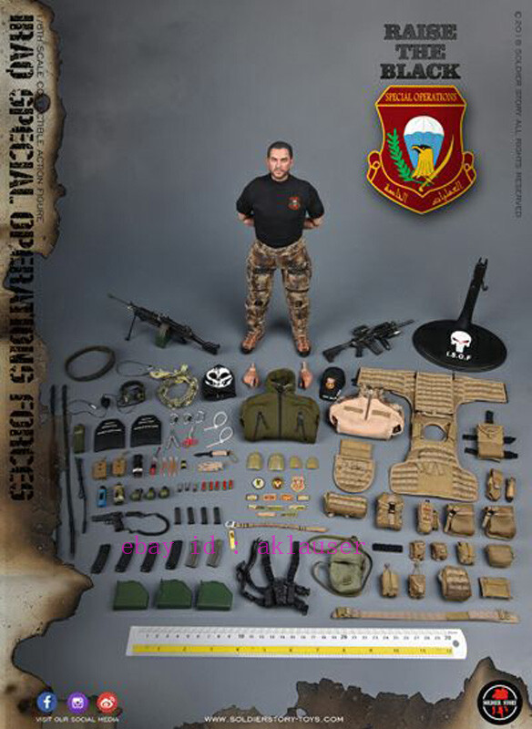 Soldier Story 1/6 Ss107 Iraq Special Operations Forces Saw Gunner