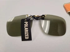 Original Vintage 1980's Sun-Crest Clip on Sunglasses 