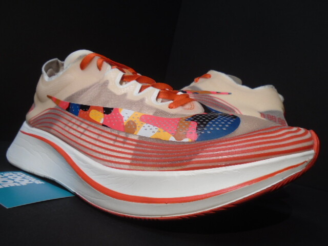 nike zoom fly camo swoosh orange