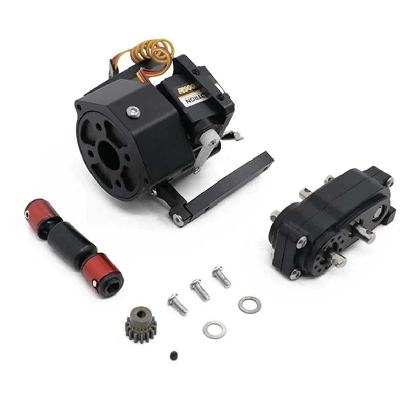 RC Car Front Motor Transmission Prefixal Gearbox Transfer Case for 1/10 RC Car - Image 2 of 4