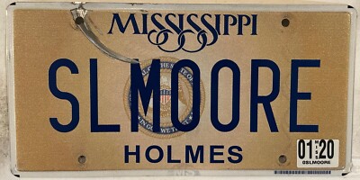 Vanity SL MOORE SLOW MORE licence plate Roger Glacier School Speed Drive Slowly
