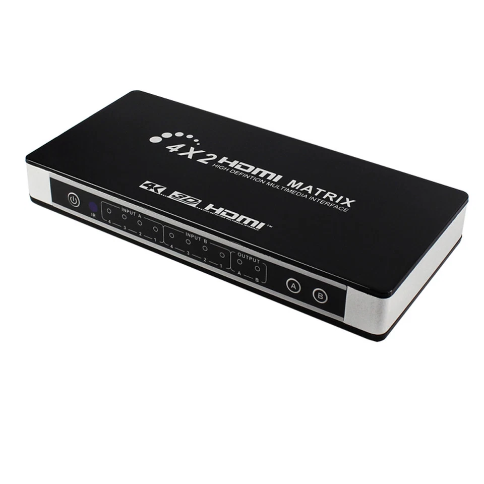 4x2 HDMI Matrix Switch Splitter Selector 4K 3D 1080P 4 in 2 out Video Converter - Image 4 of 4