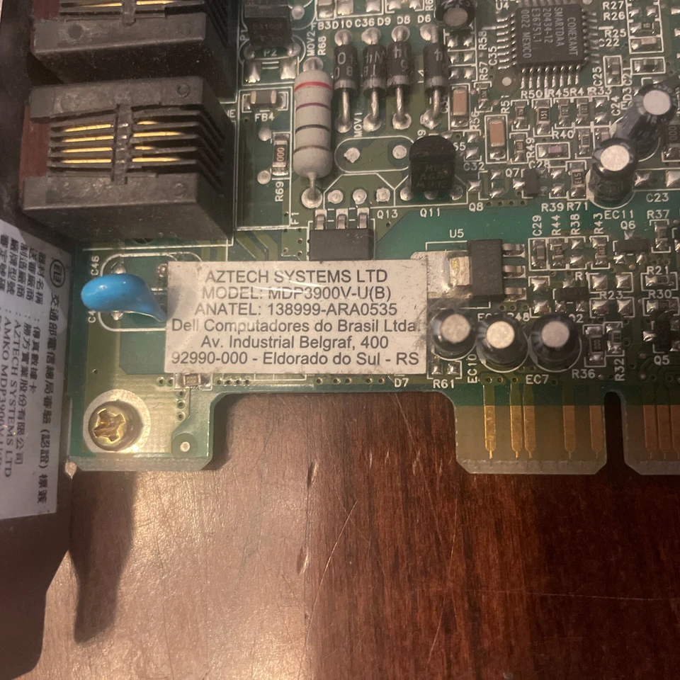 Dell Aztech 56K PCI Modem MDP3900V-U Internal PCI Card - Tested Working Pull - Image 2 of 4