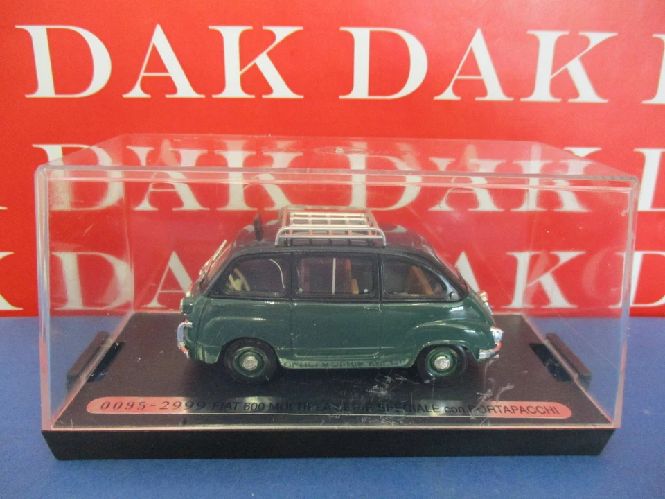 Die cast 1/43 Modellino Auto Taxi Fiat 600 Multipla con portapacchi 1956 by B... - Immagine 4 di 4