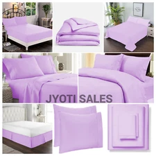100% Cotton 1200 Thread Count Lavender Solid Select Sheets OR Duvet Covers