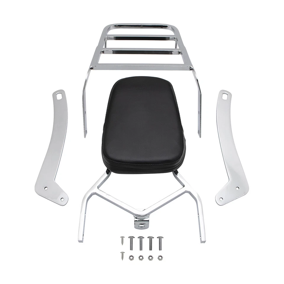 Portaequipajes Sissy Bar para Yamaha Virago XV125 XV250 VStar 250 Route 66 Foto 4 de 4