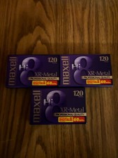 Lot Of 3 New Maxell Hi8 Digital8 XR-Metal 120 min Camcorder Cassette Tape 8mm