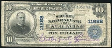 1902 $10 THE SECURITY NATIONAL BANK OF FARIBAULT, MN CHARTER #11668