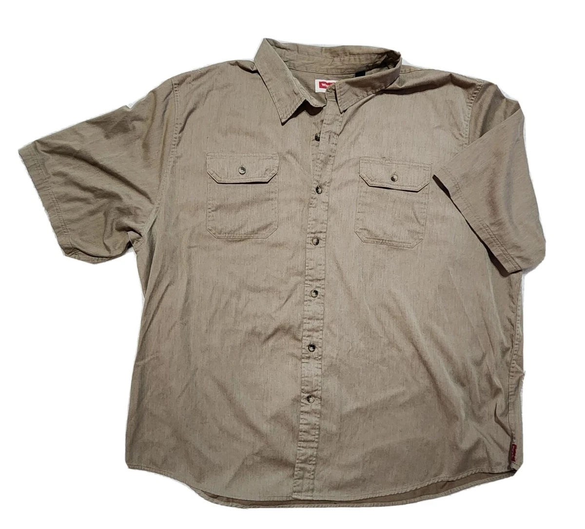 Wrangler button up short shop sleeve shirts