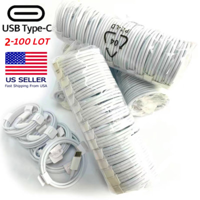 Wholesale Bulk Lot USB Type C PD Cable Fast Charger Charging Cord For Samsung