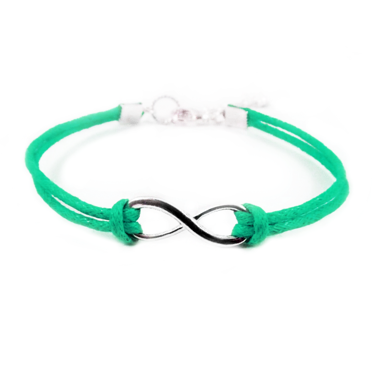 JENDEAR SHINE Bracciale Infinito In Argento 925: Bracciale In Corda Intrecciata Fatto A Mano, Regalo Per Donna, Amicizia, Coppia – 16+8 Cm, Regolabile
