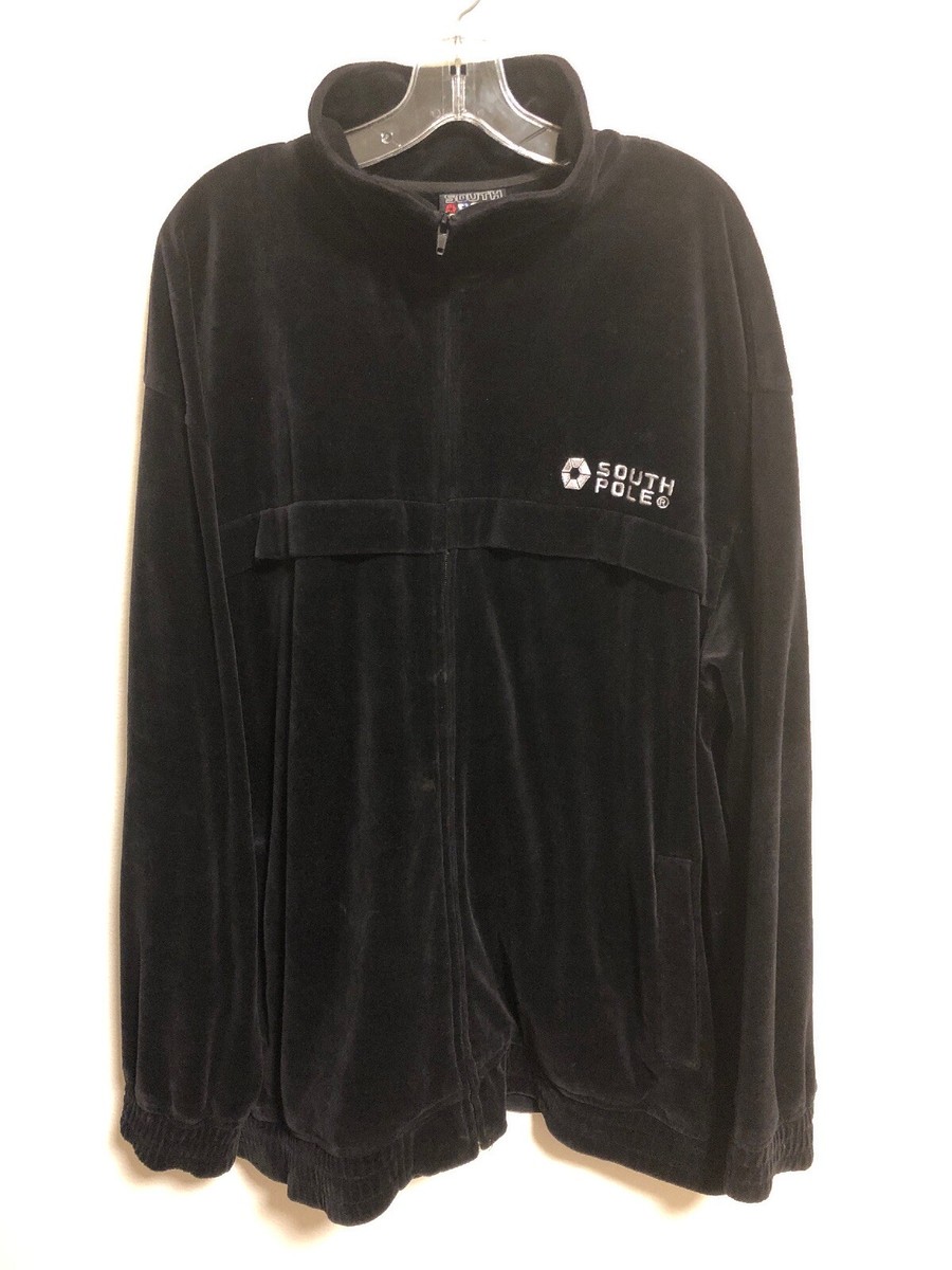 South Pole SouthPole Vtg Authentic Collection Velour Track Jacket