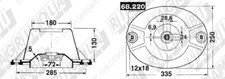 Disco TIPO kuhn 56450210 falciatrice Rotativa interasse 285 laterale