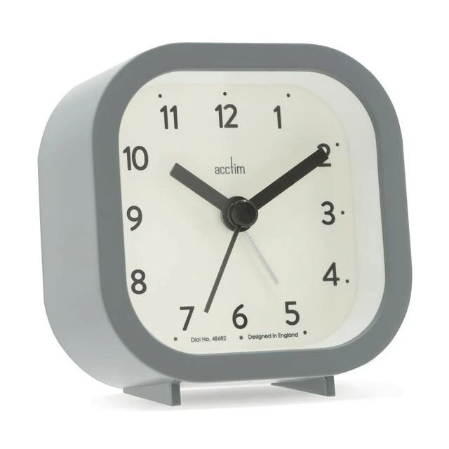 Relógio despertador analógico Acctim Hilda varredura anti-taque luz de fundo crescendo-Reino Unido - Imagem 4 de 4