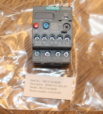 Siemens 3RU2116-0KB0 thermal overload relay - 0.9 to 1.25 AMPS
