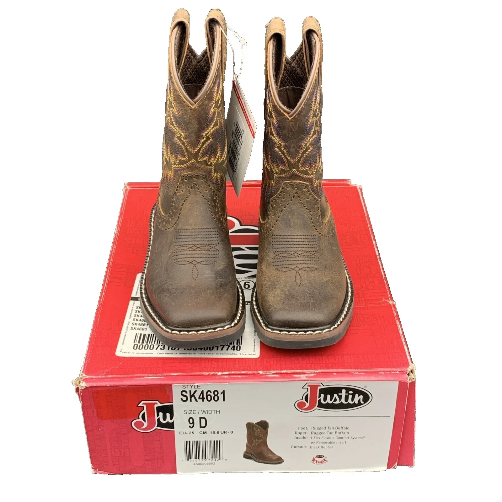 Botas Justin ropa, zapatos y accesorios marrones para niños