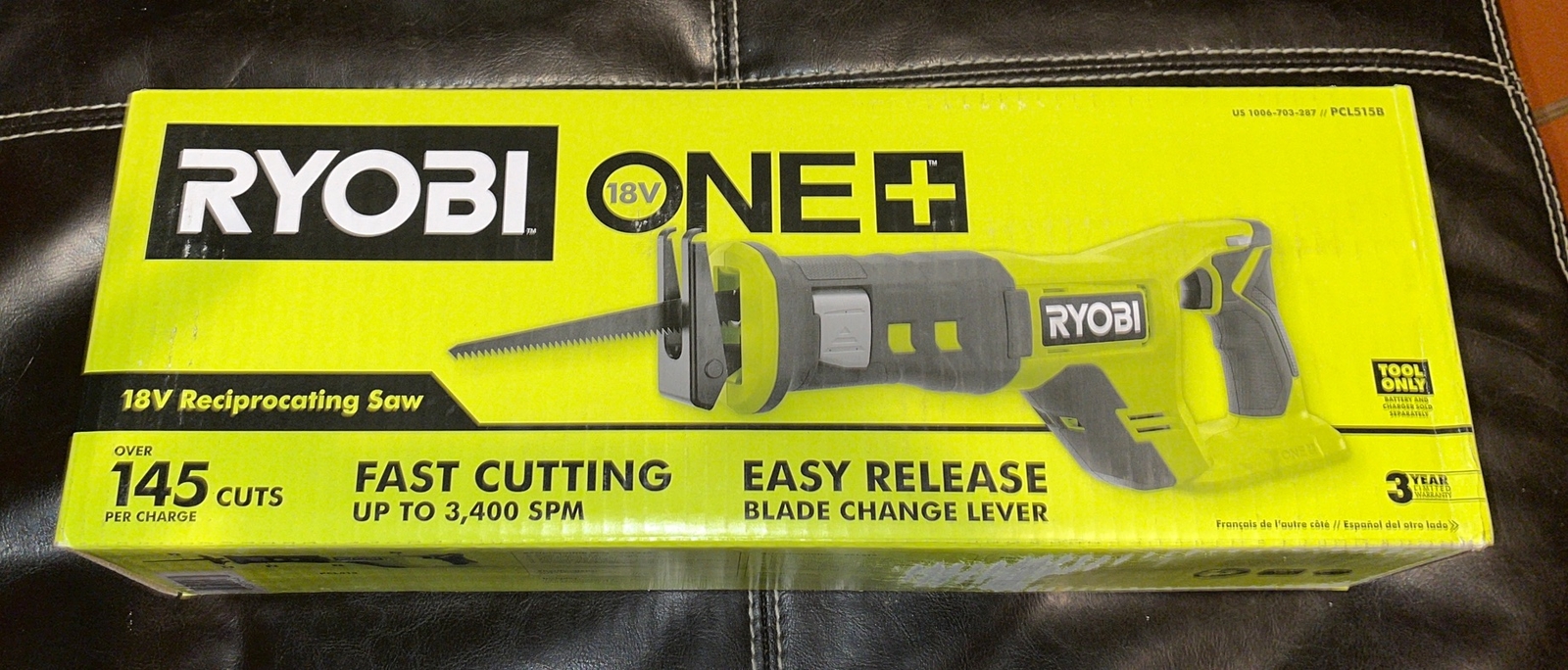 NEW Ryobi ONE+ 18V Cordless Reciprocating Recip Saw Tool Only PCL515B