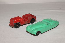 Tootsietoy, 1950's Jaguar XK 120, Willys Jeep, Originals