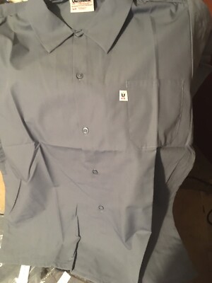Uncommon Threads Utility Kitchen Chef Shirt Short Sleeved SiZE Small Steel 0920