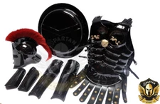 King 300 Roman  Spartan Medieval Halloween Helmet, Muscle Jacket Armour Shield x
