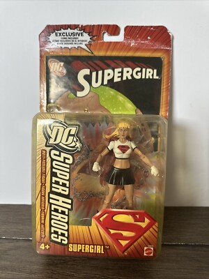 Mattel 2006 DC Superheroes Supergirl in Black Outfit Action Figure with Comic