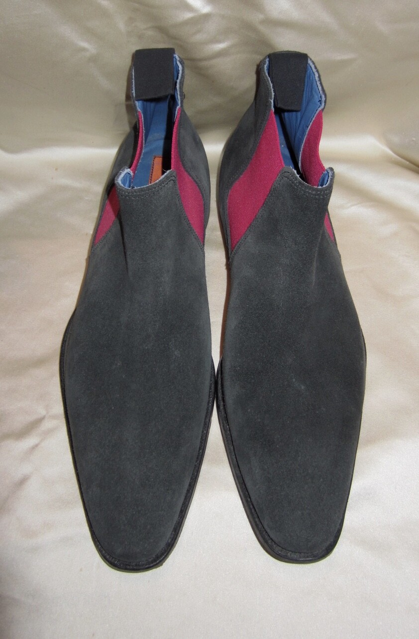 HESTER VAN EEGHEN Amsterdam Grey Suede Chelsea Boots Made in England  Men\u0026#039;s 9 | eBay