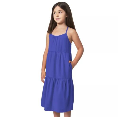 2 Pack Mondetta Youth Dress, Sundress, Blue & Yellow, Girls Size XS 5/6, NEW - Picture 2 of 9
